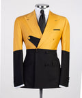 VIVATI Aurelia Noir Double-Breasted Peak Lapel Tuxedo Set