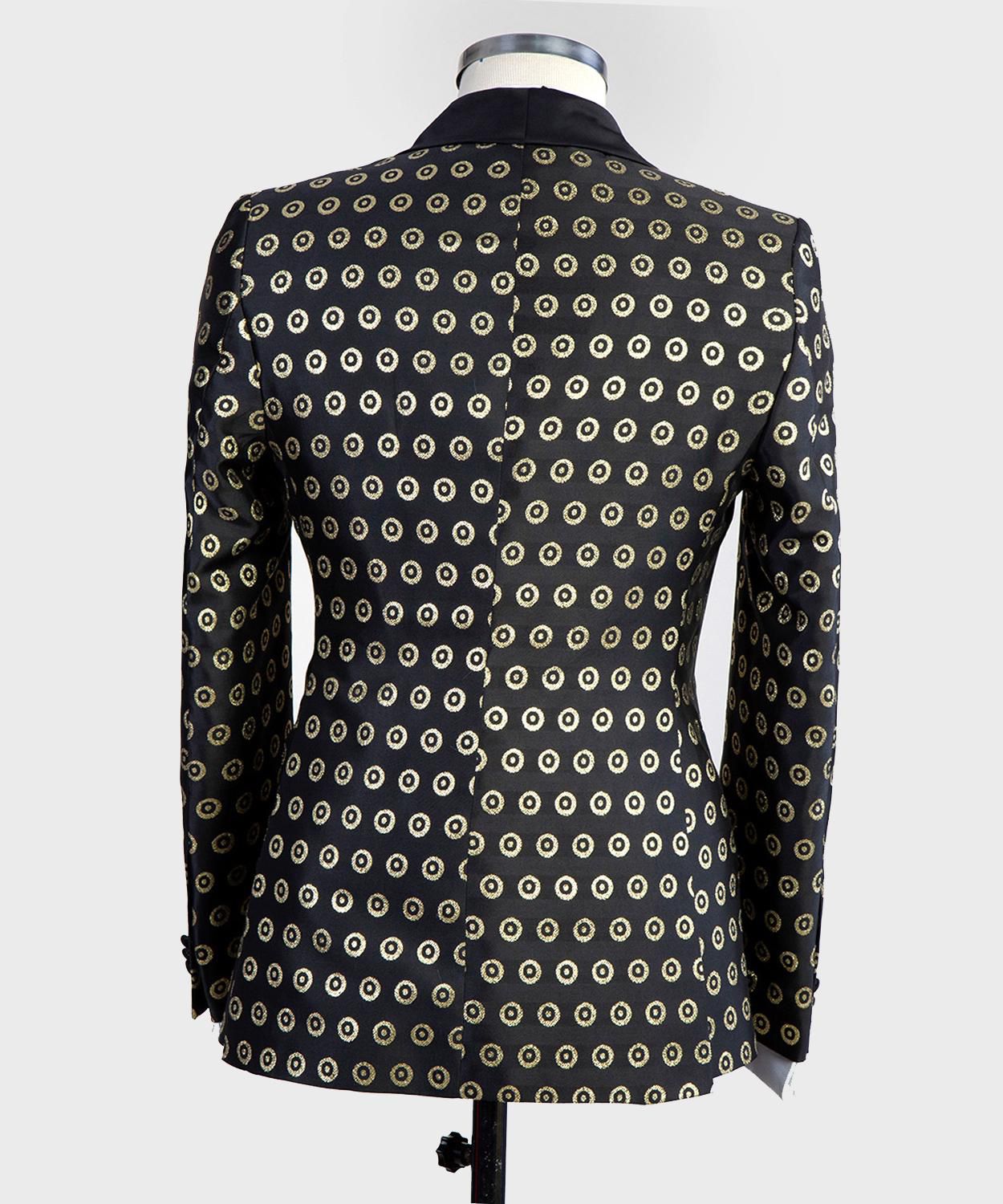 VIVATI Imperial Noir Shawl Lapel Tuxedo Jacket &amp; Waistcoat Set