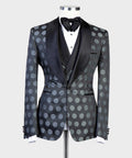 VIVATI Eclipse Shawl Lapel Tuxedo Jacket &amp; Waistcoat Set