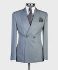VIVATI Sterling Regent Double-Breasted Pinstripe Suit
