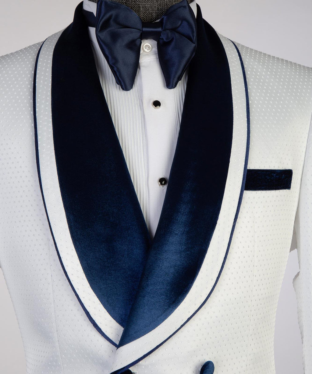 Arctic Ivory Double-Breasted Tuxedo