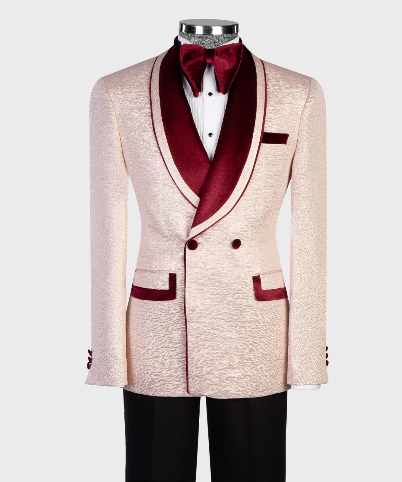 Arctic Ivory Double-Breasted Tuxedo