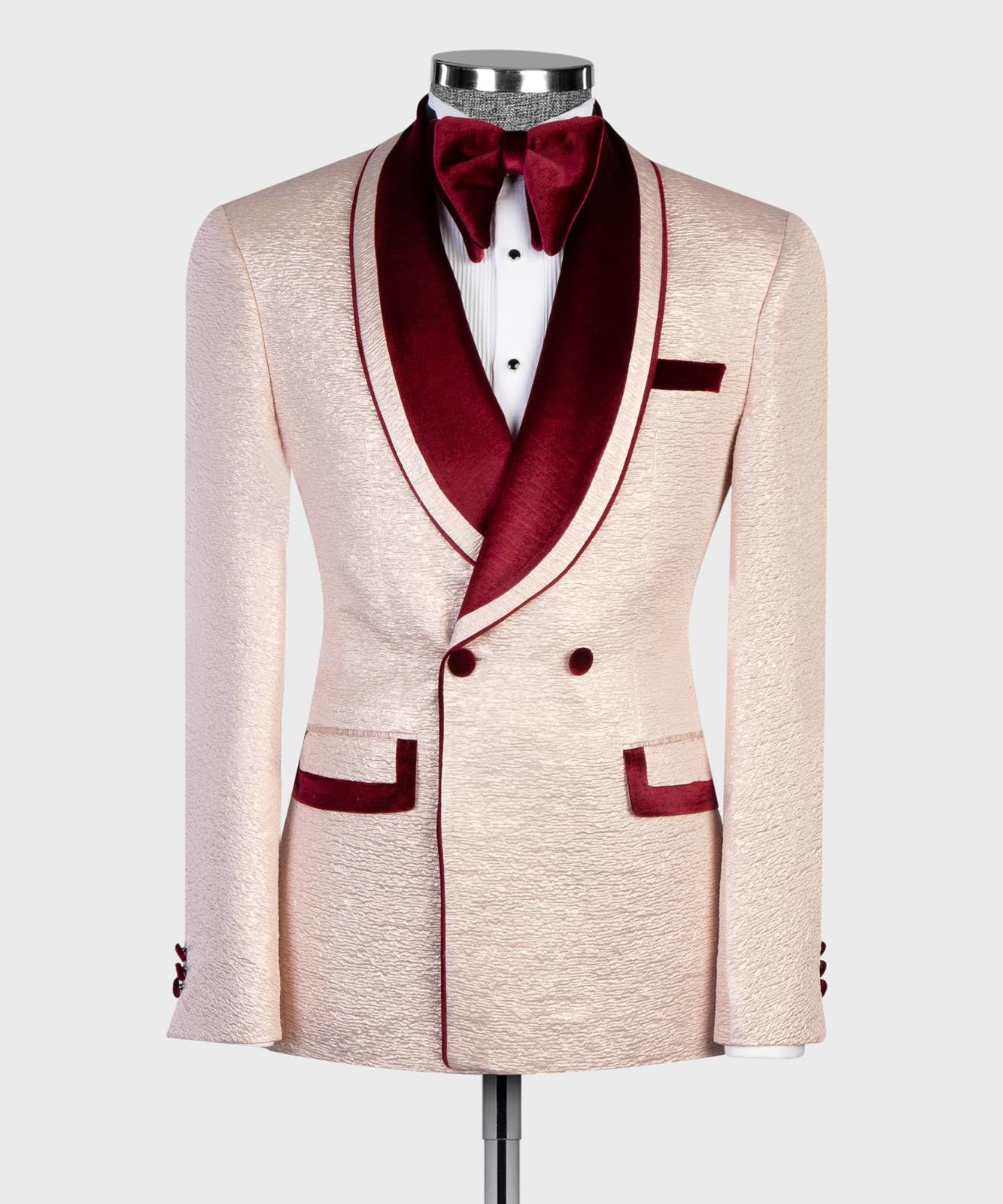 Arctic Ivory Double-Breasted Tuxedo