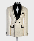 Imperial Ivory Brocade Shawl Tuxedo