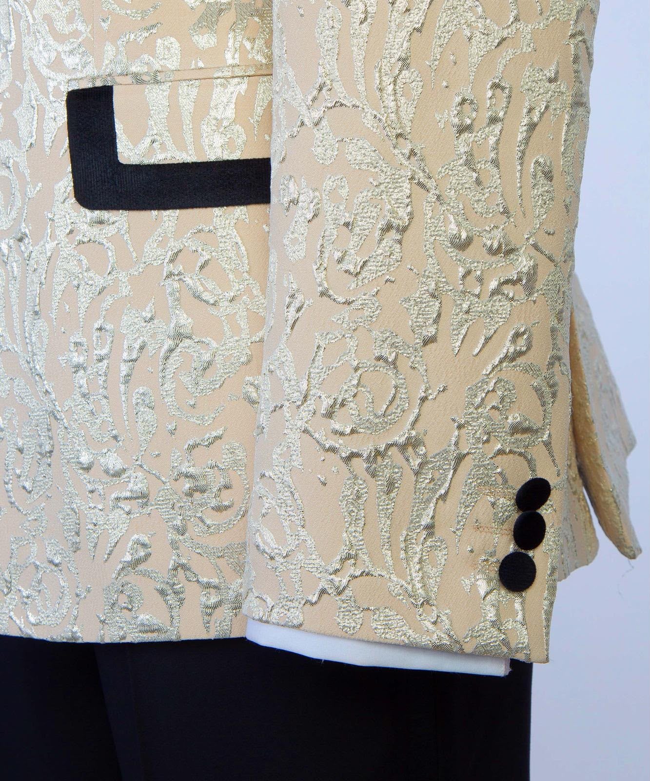Imperial Ivory Brocade Shawl Tuxedo