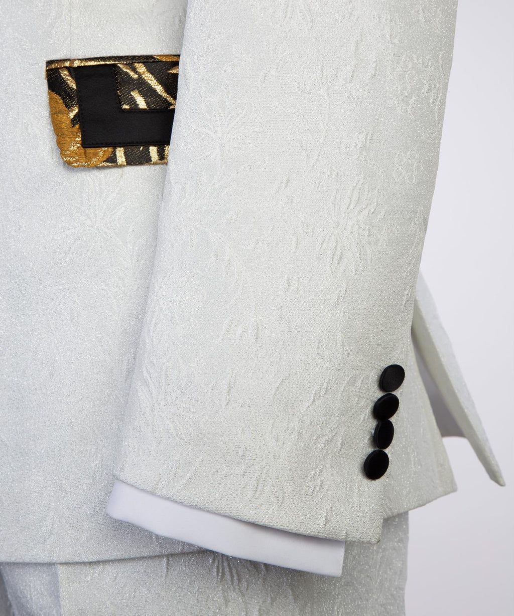 Ivory Gold Royale Brocade Tuxedo