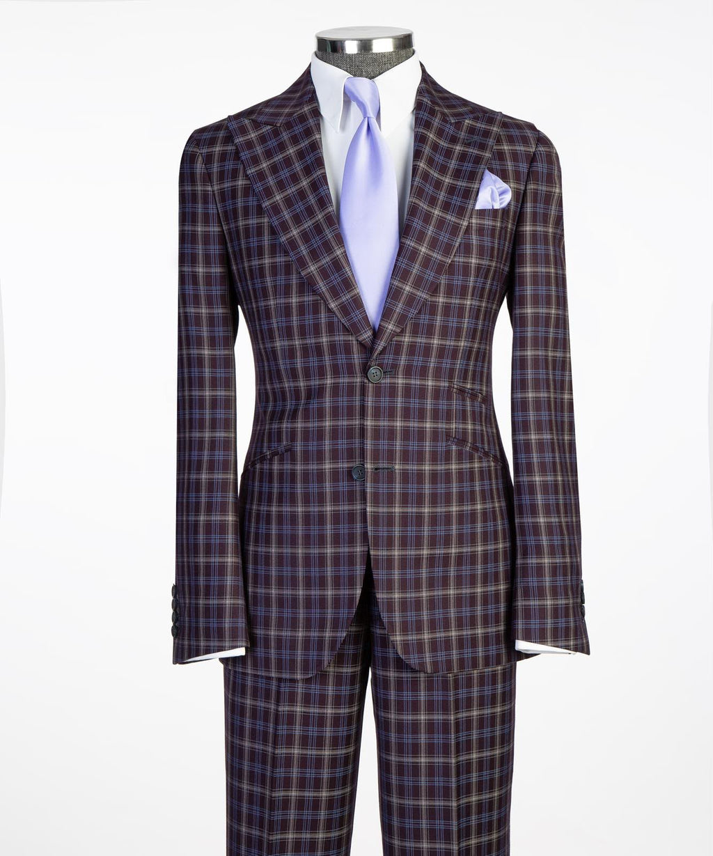 VIVATI Royal Plaid 3-Piece Suit