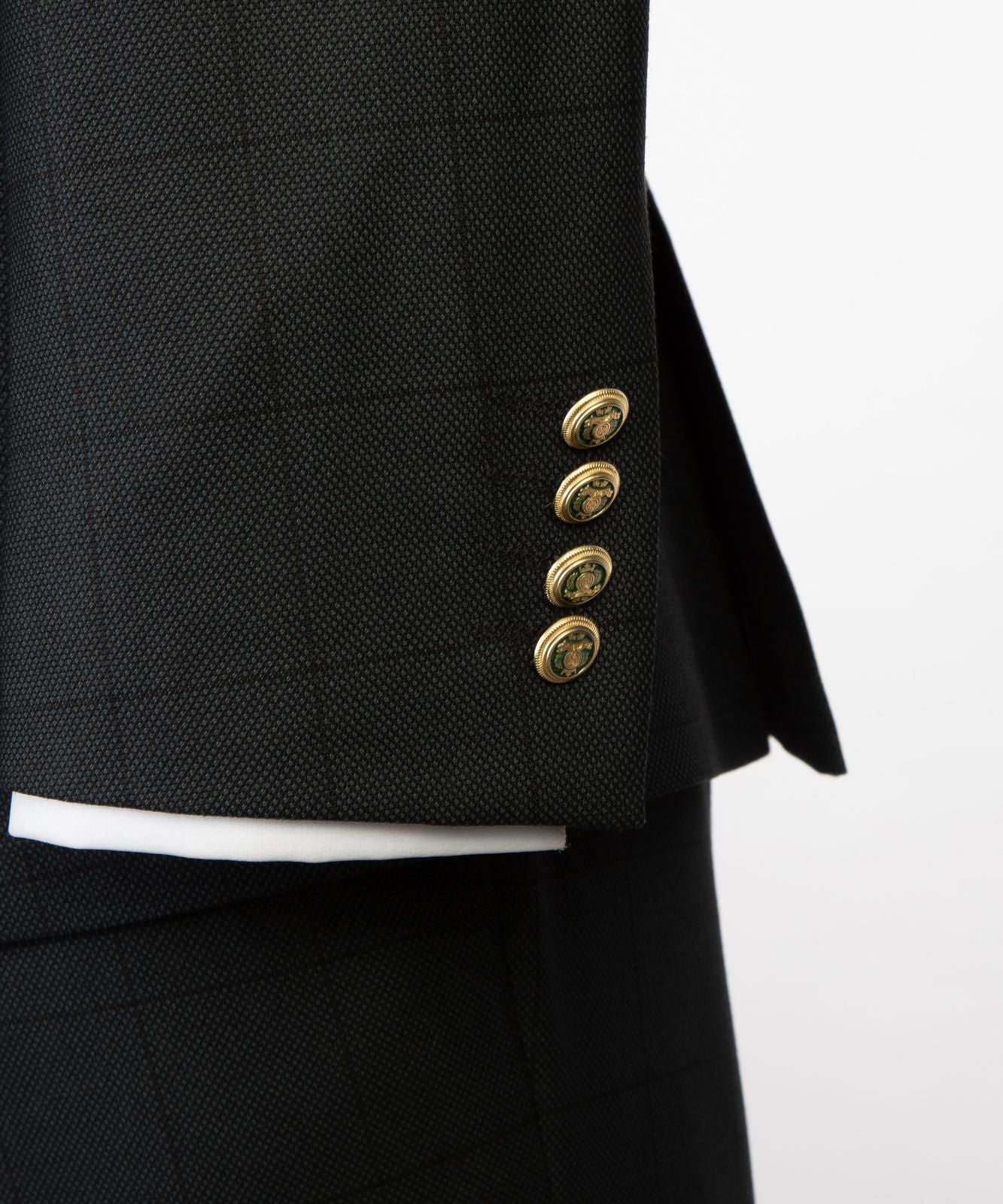Men’s Luxury Double-Breasted Checkered Suit – Blazer & Trousers with Matching Tie
