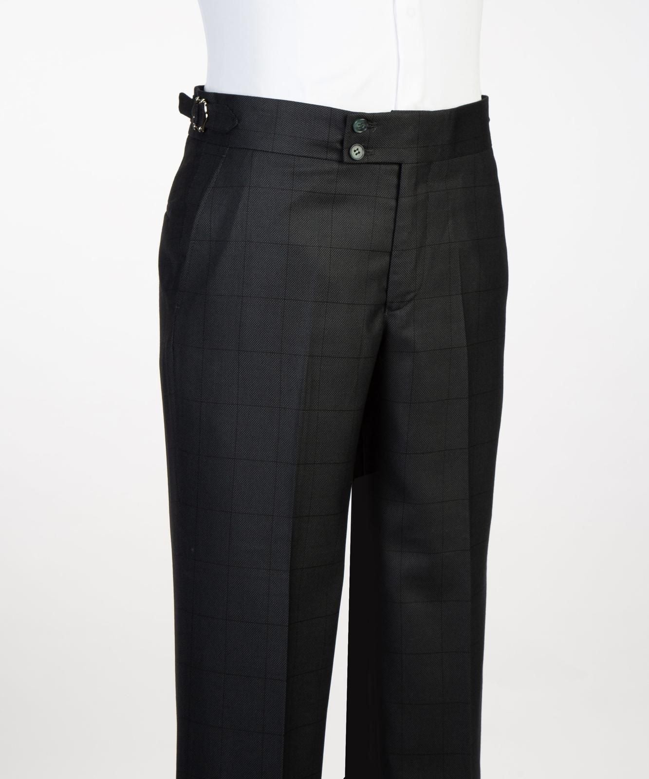 Men’s Luxury Double-Breasted Checkered Suit – Blazer & Trousers with Matching Tie
