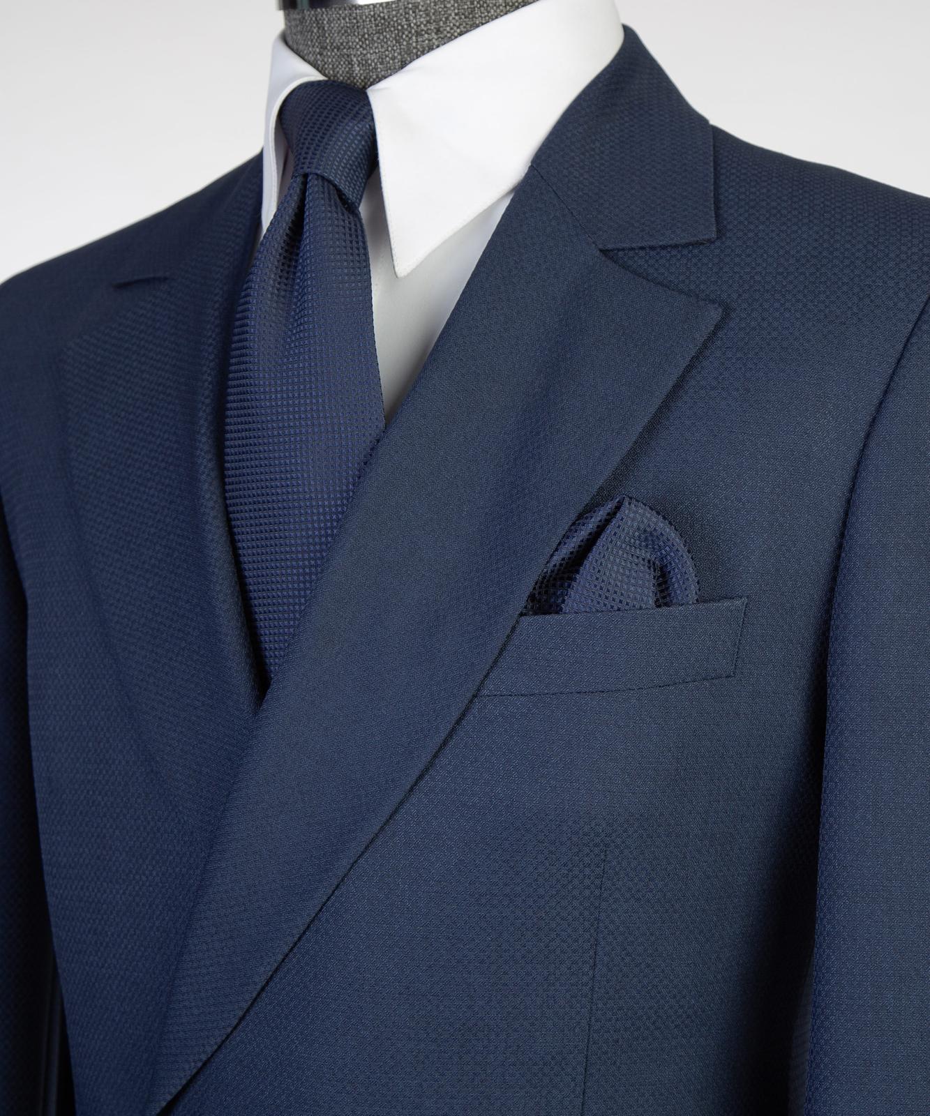 Men’s Luxury Double-Breasted Wrap Suit Set – Tailored Blazer & Trousers