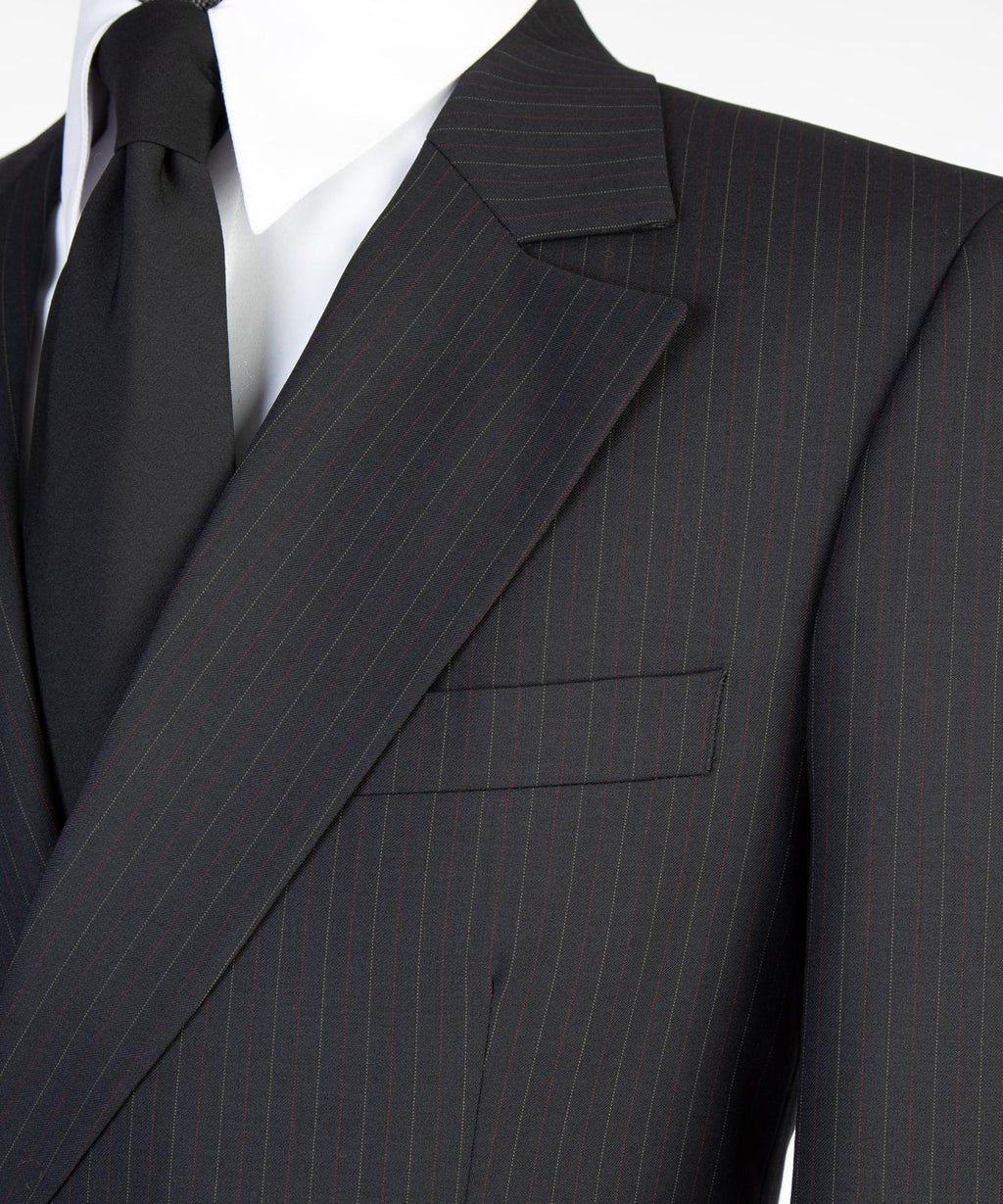 Men’s Luxury Double-Breasted Wrap Suit Set – Tailored Blazer & Trousers