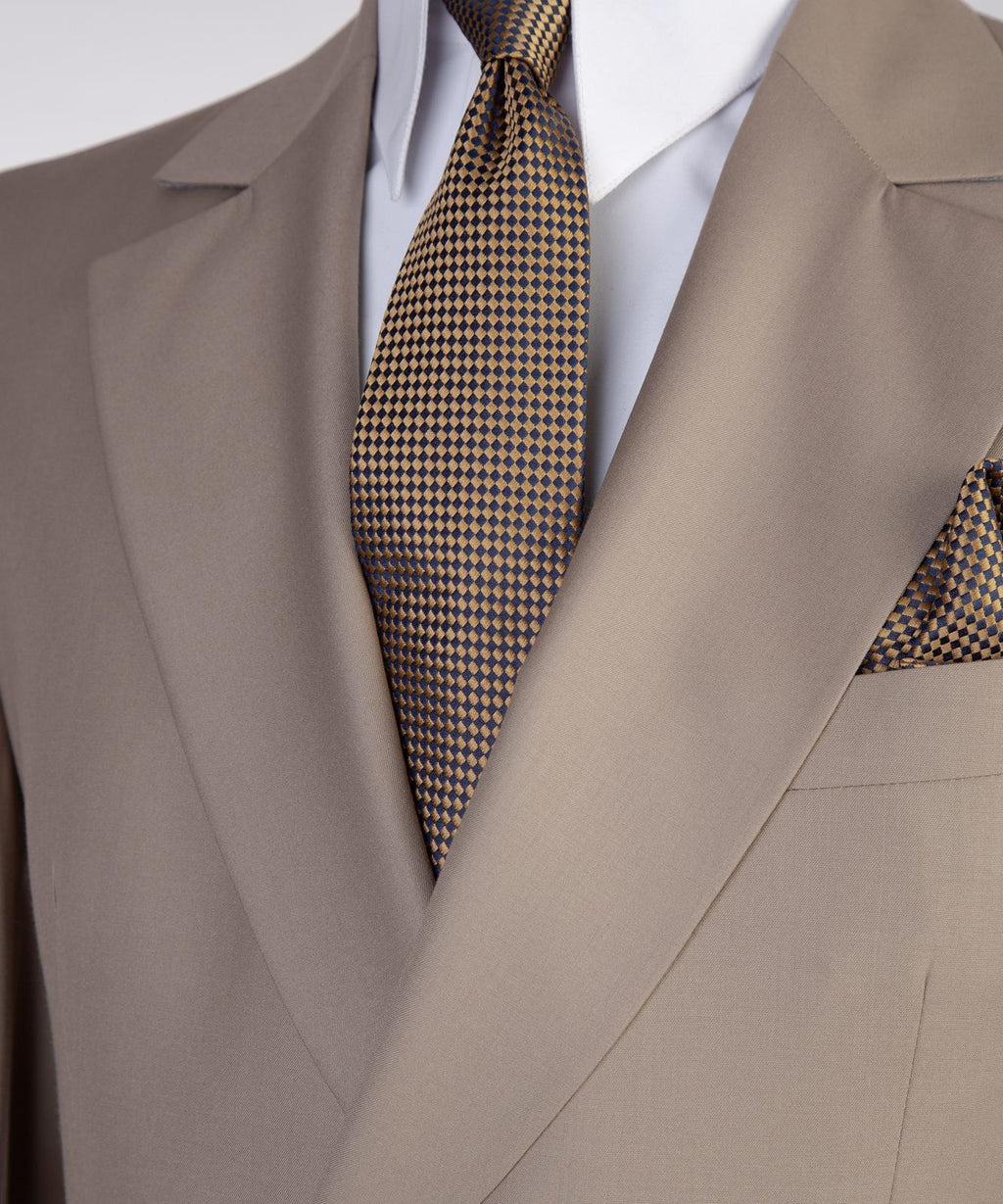 Men’s Luxury Double-Breasted Wrap Suit Set – Tailored Blazer & Trousers