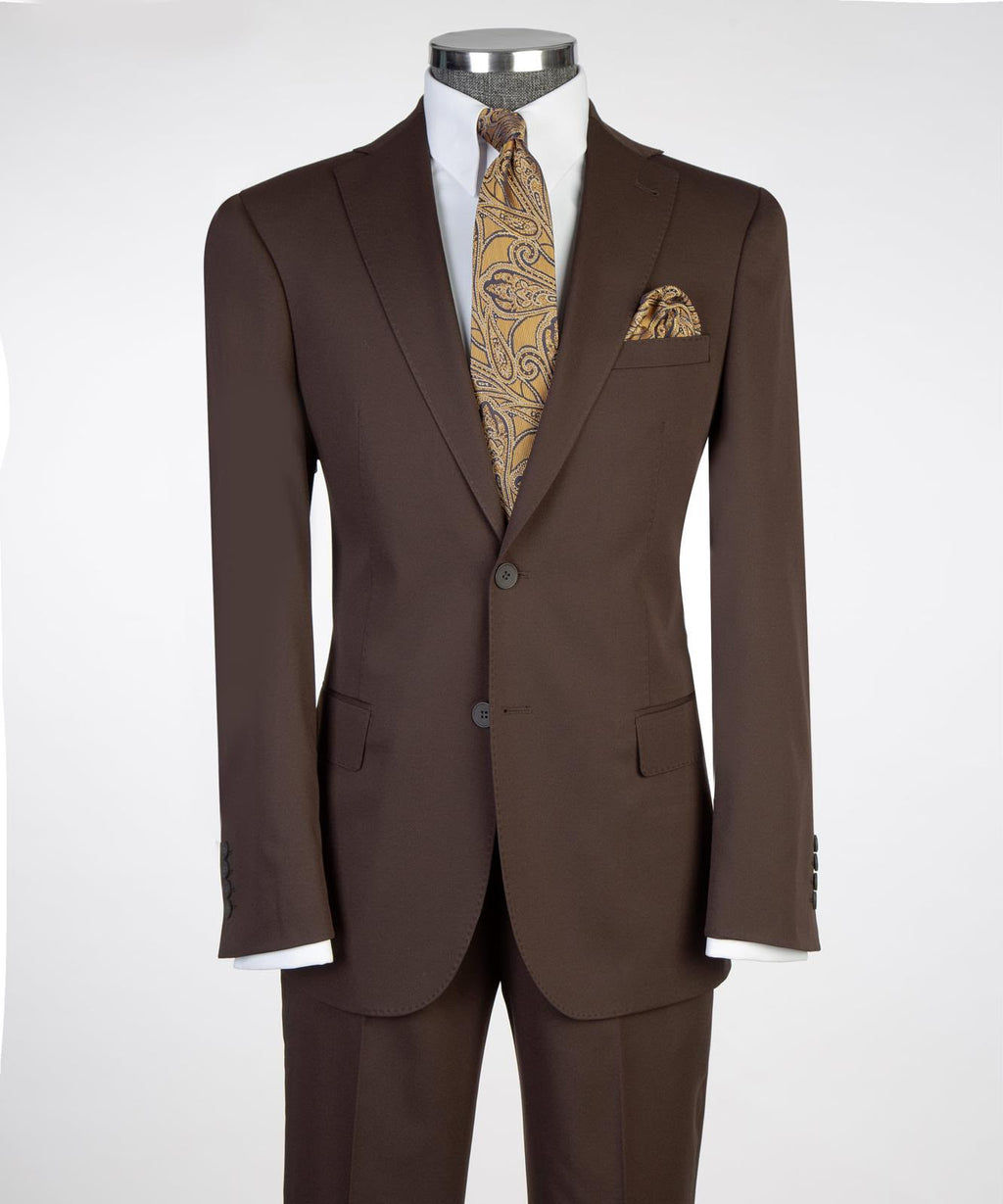Men’s Classic Tailored 2-Piece Suit Set – Blazer, Trousers, Tie & Pocket Square