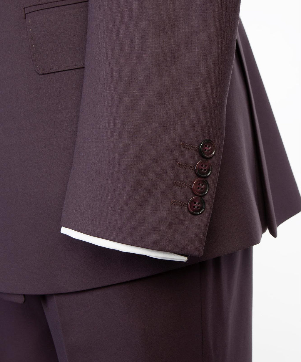Men’s Luxury Double-Breasted Flared Suit Set – Blazer, Trousers, Tie & Pocket Square
