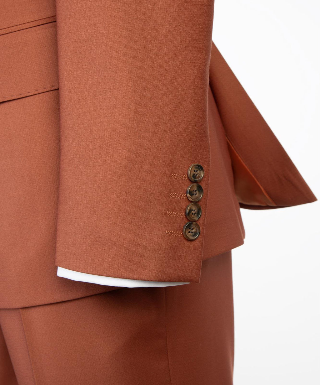 Men’s Luxury Double-Breasted Flared Suit Set – Blazer, Trousers, Tie & Pocket Square