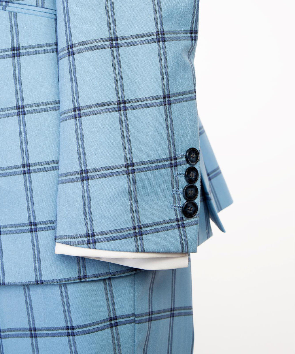 Vivati Milano Check 3-Piece Suit | Men's Formal Suits