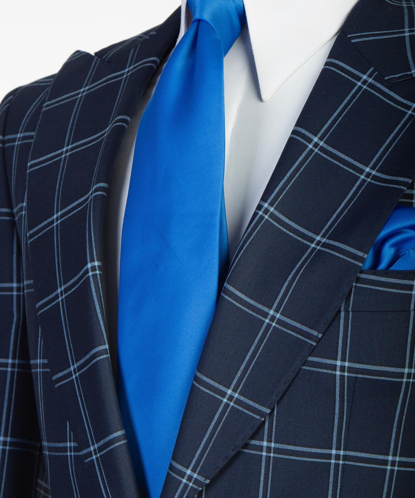 Vivati Milano Check 3-Piece Suit | Men's Formal Suits