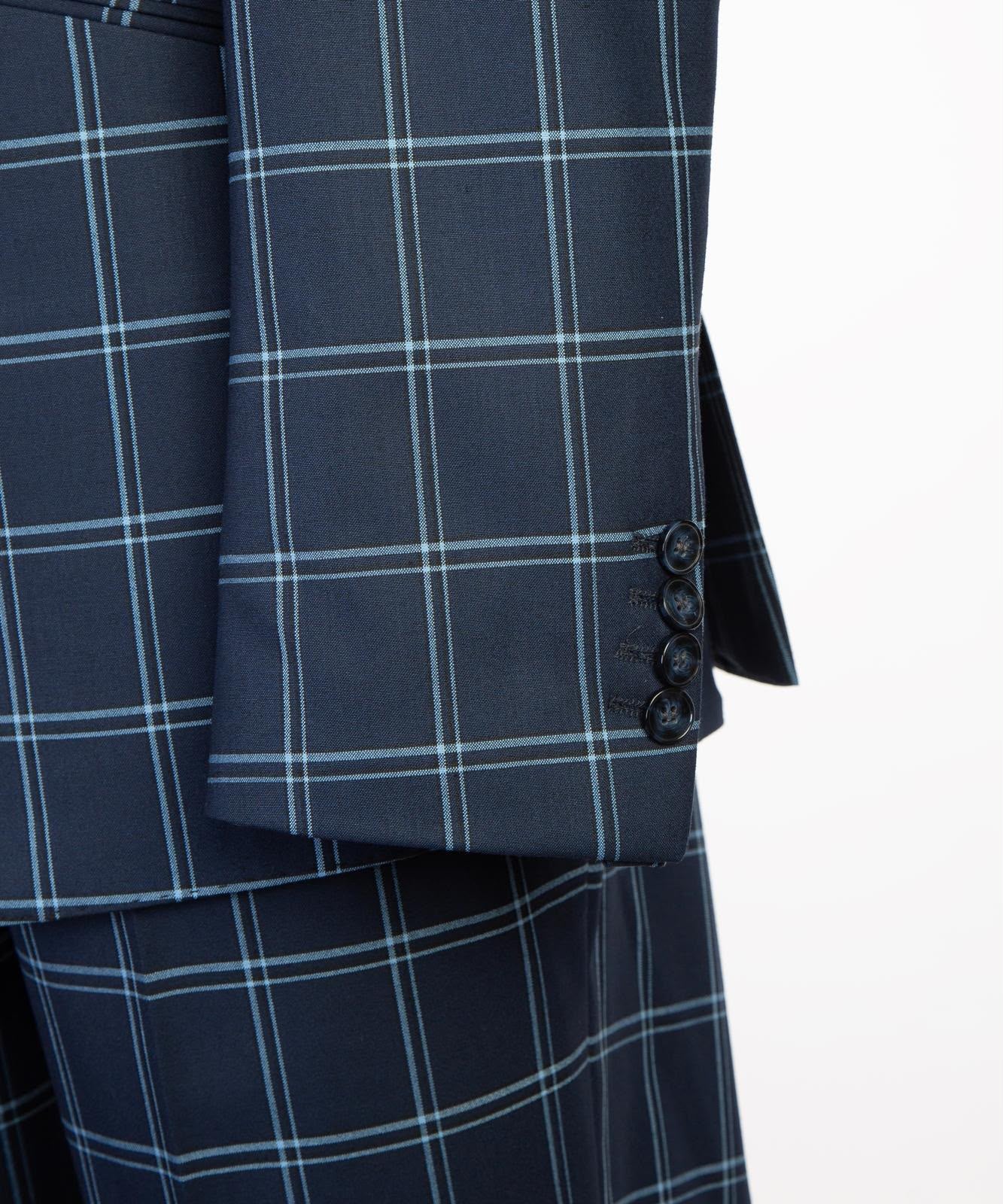 Vivati Milano Check 3-Piece Suit | Men's Formal Suits