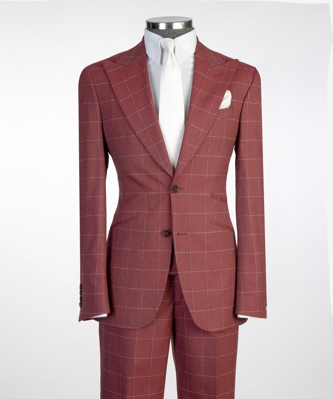 Vivati Milano Check 3-Piece Suit | Men's Formal Suits
