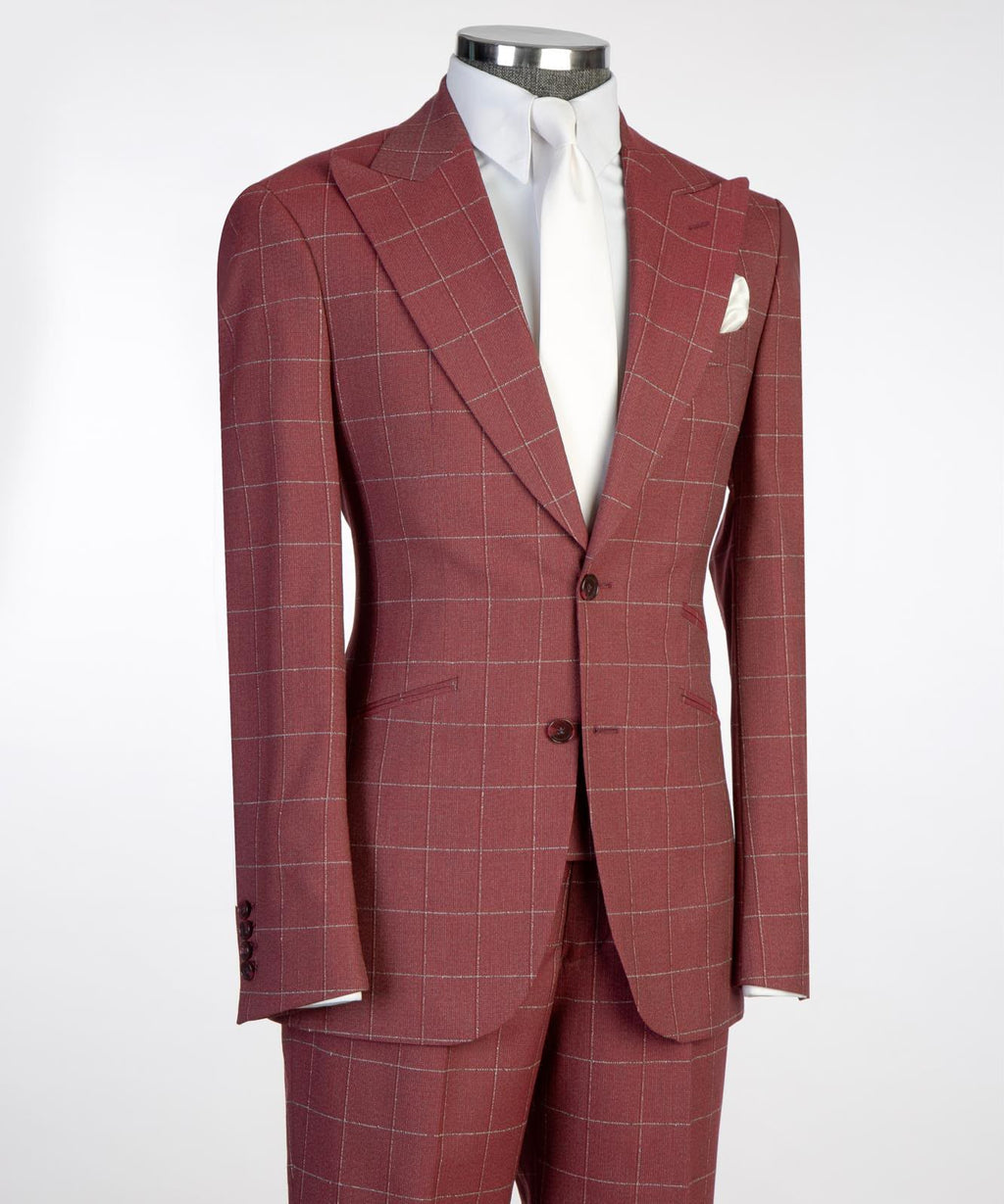 Vivati Milano Check 3-Piece Suit | Men's Formal Suits
