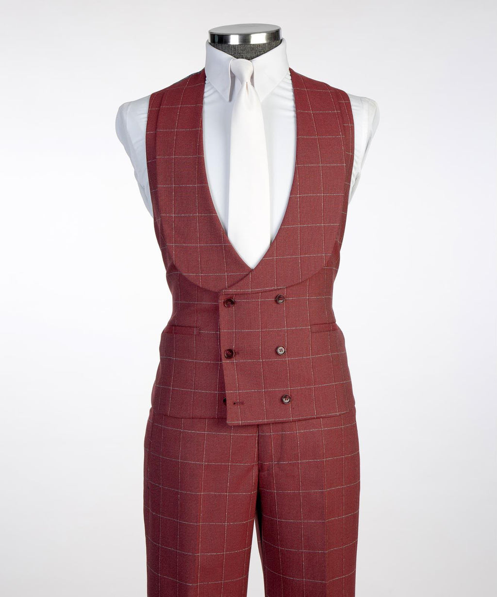 Vivati Milano Check 3-Piece Suit | Men's Formal Suits