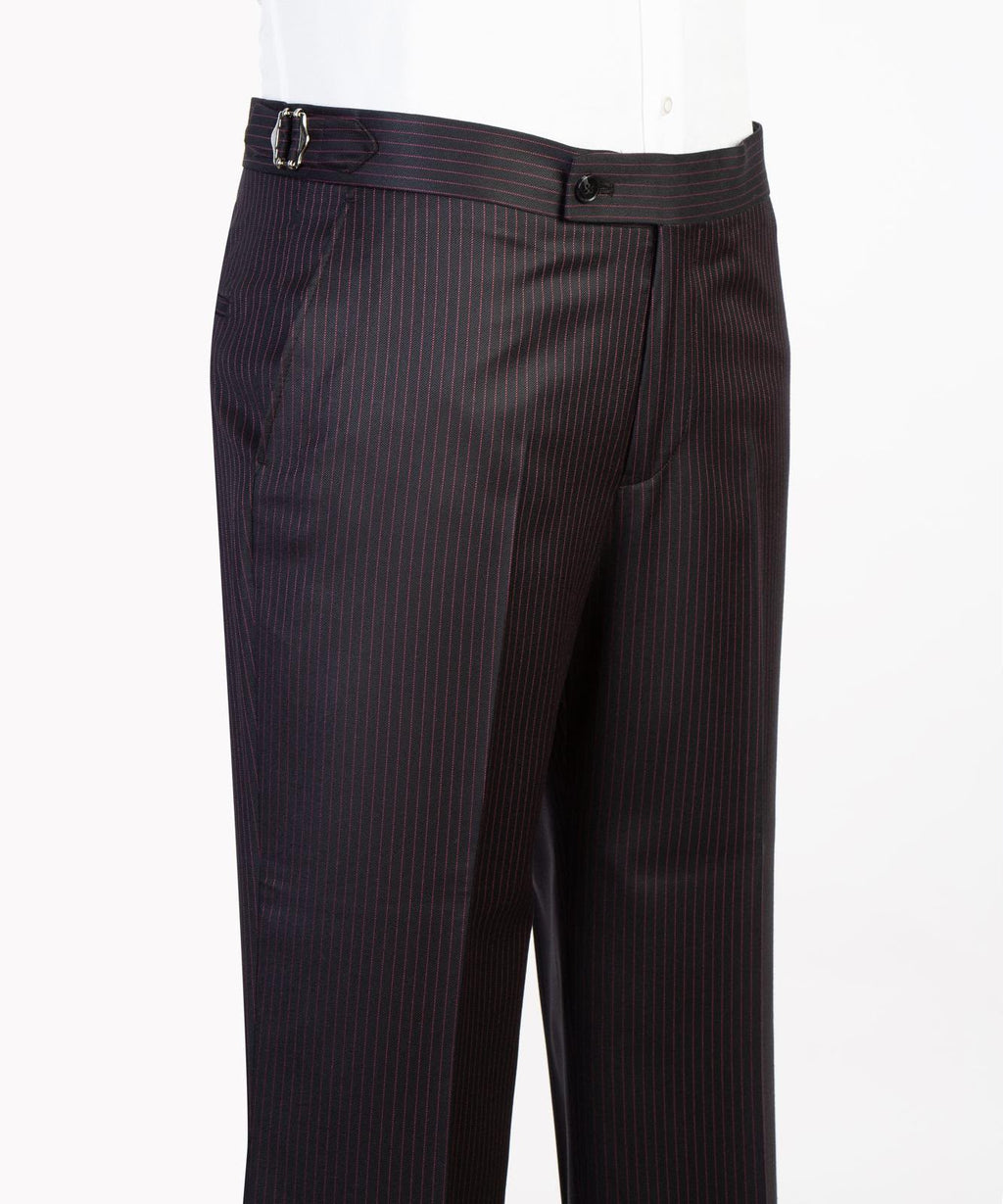Men’s Luxury Double-Breasted Pinstripe Suit – Peak Lapel Formal Suit