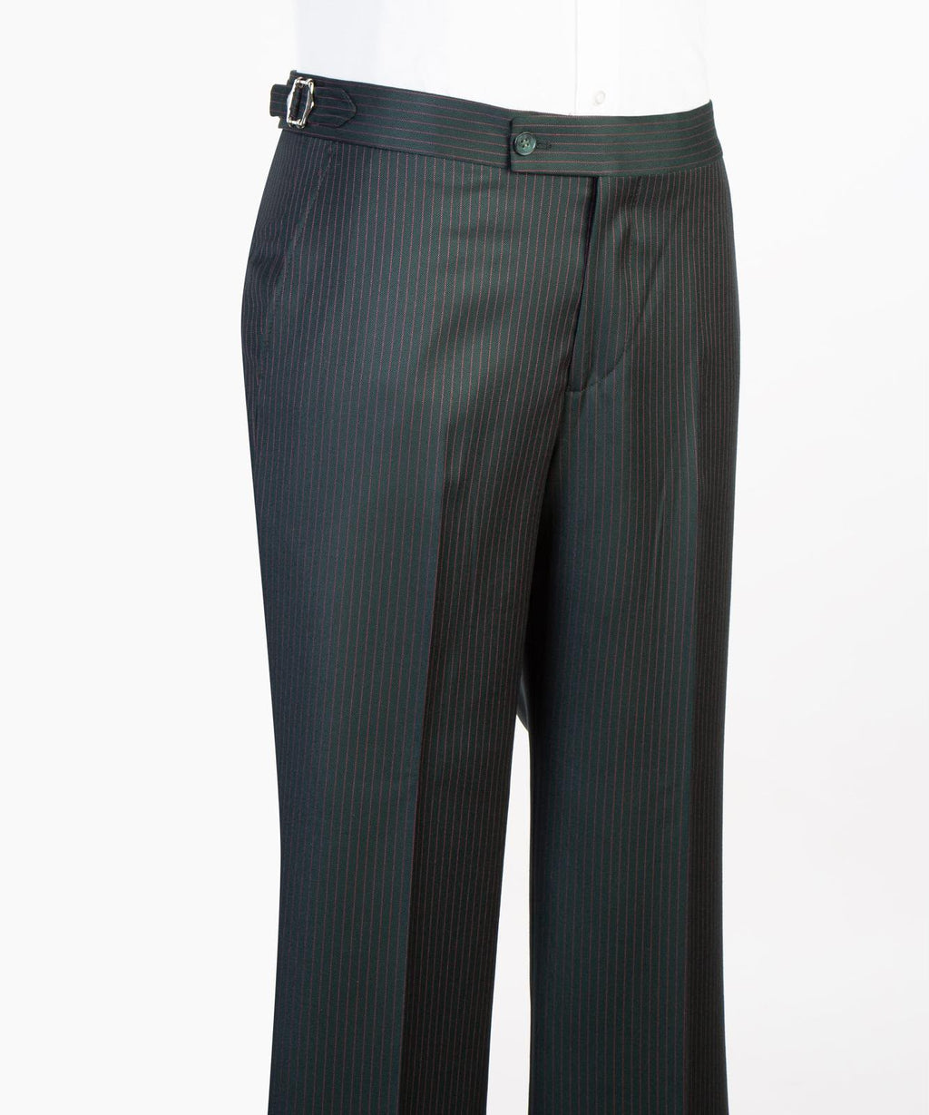 Men’s Luxury Double-Breasted Pinstripe Suit – Peak Lapel Formal Suit
