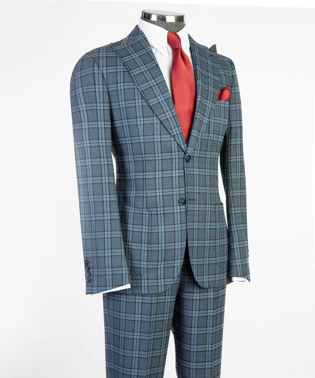Vivati Classic Plaid 3-Piece Suit