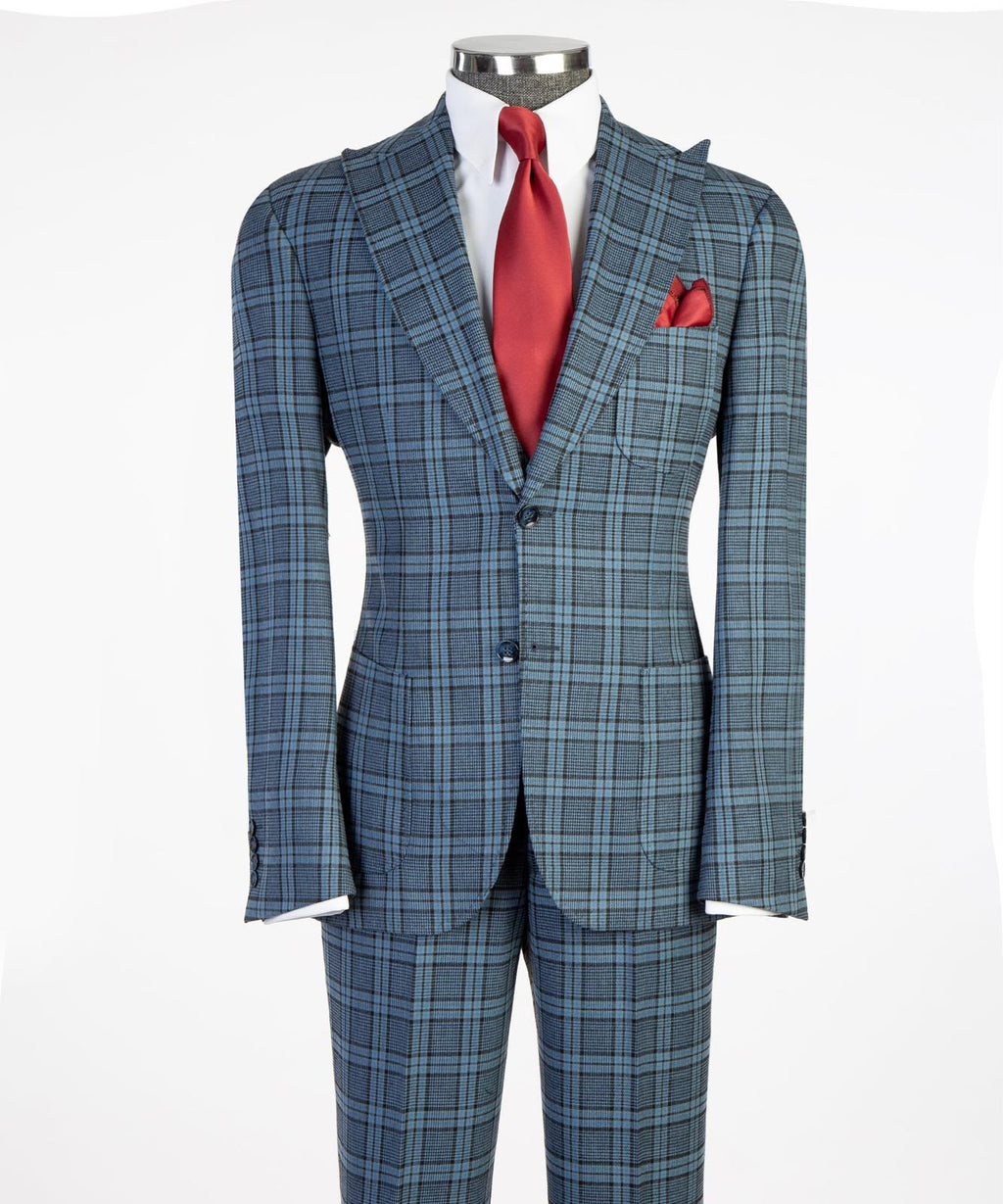 Vivati Classic Plaid 3-Piece Suit
