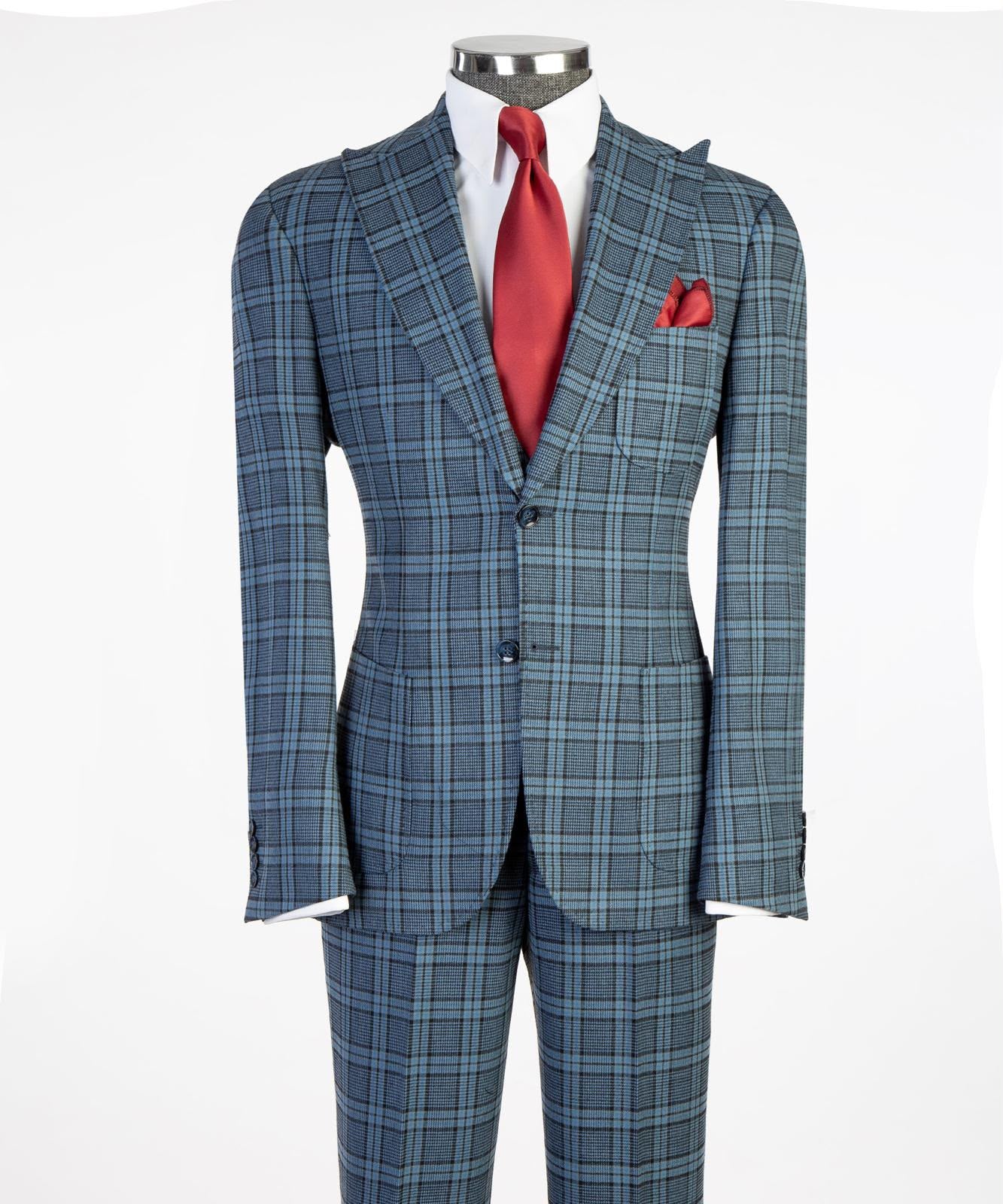 Vivati Classic Plaid 3-Piece Suit