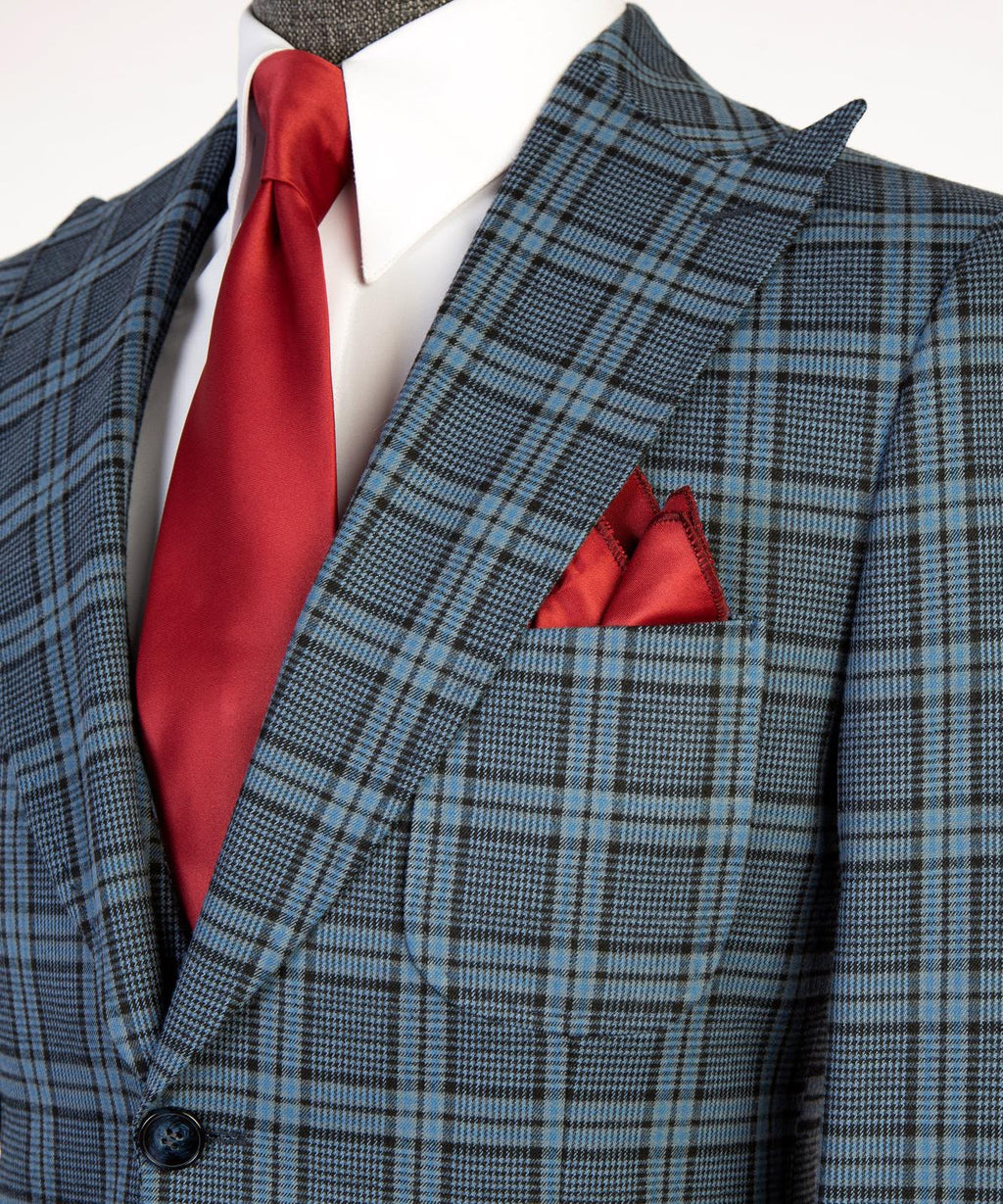 Vivati Classic Plaid 3-Piece Suit
