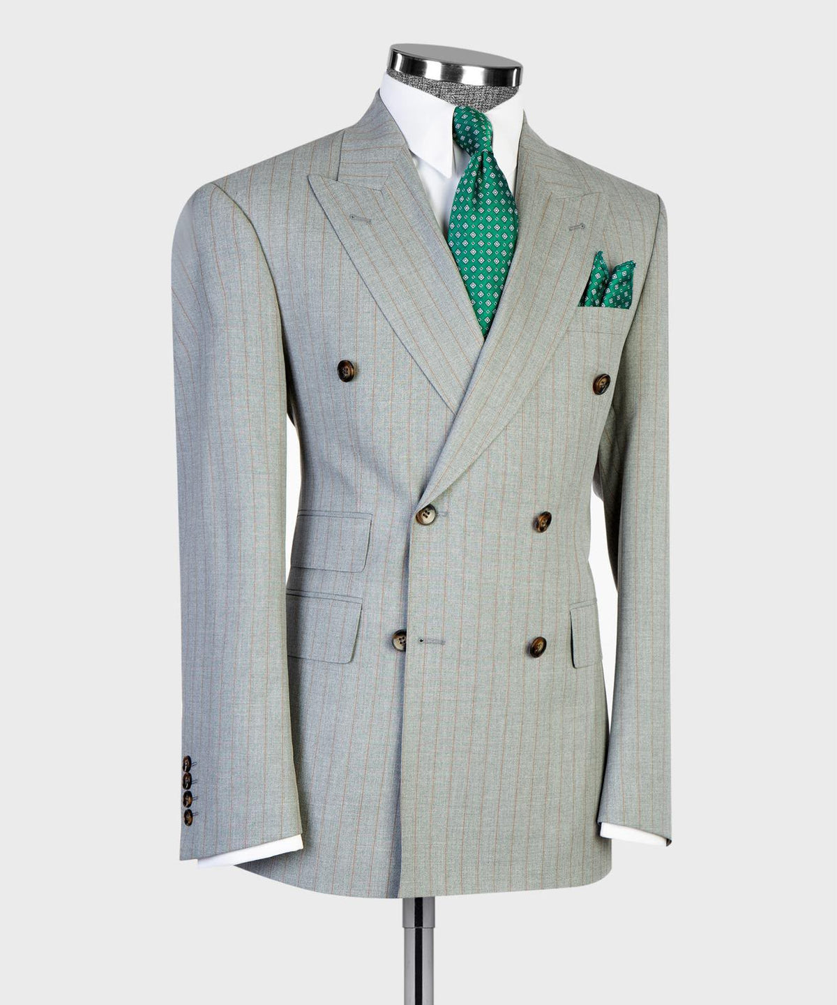 Emerald Regent Pinstripe Suit