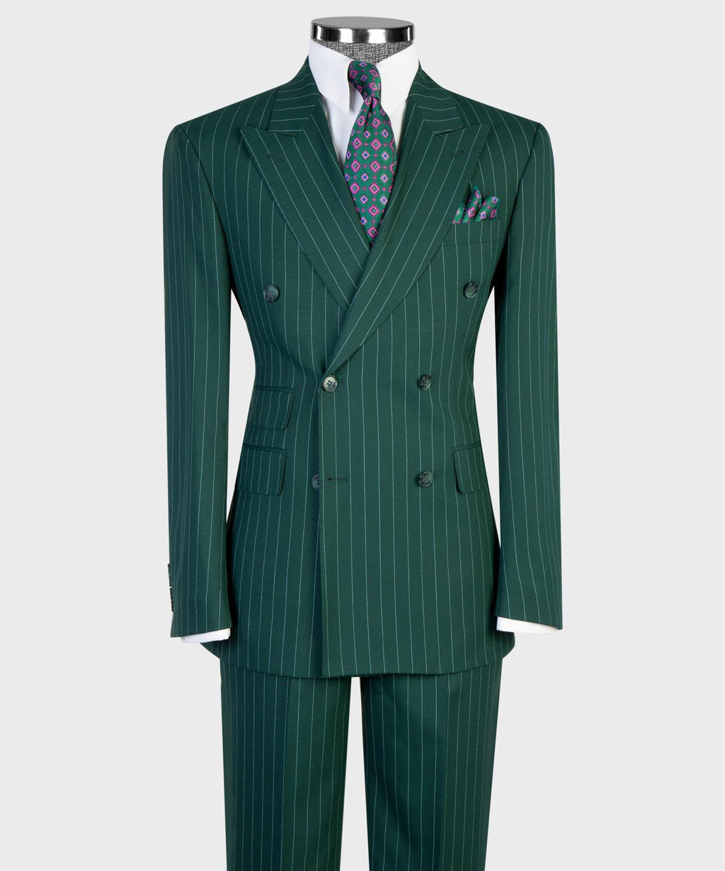 Emerald Dynasty Pinstripe Suit