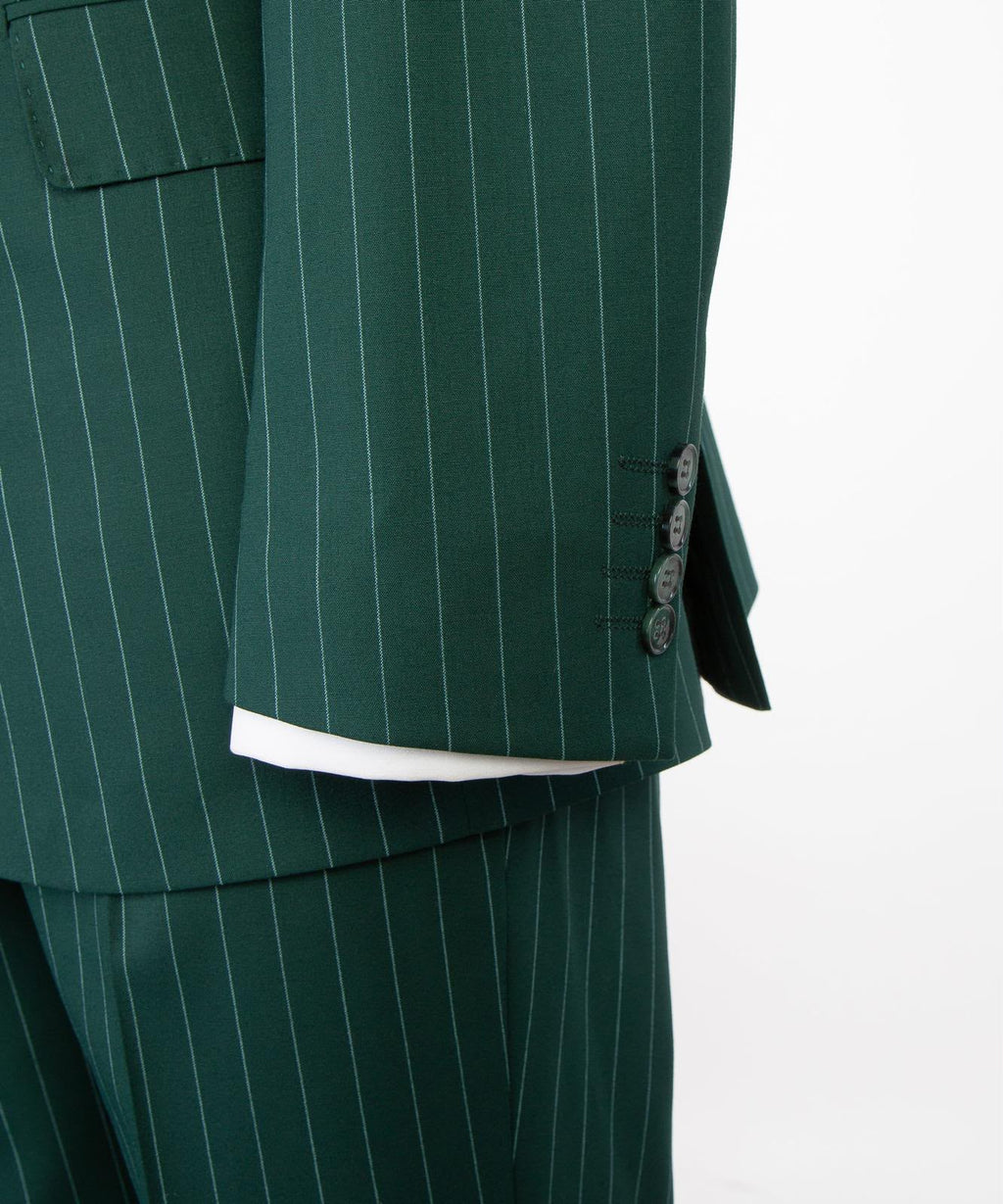 Emerald Dynasty Pinstripe Suit