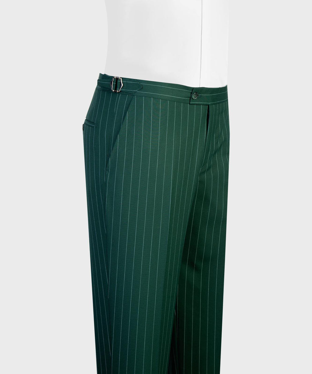Emerald Dynasty Pinstripe Suit