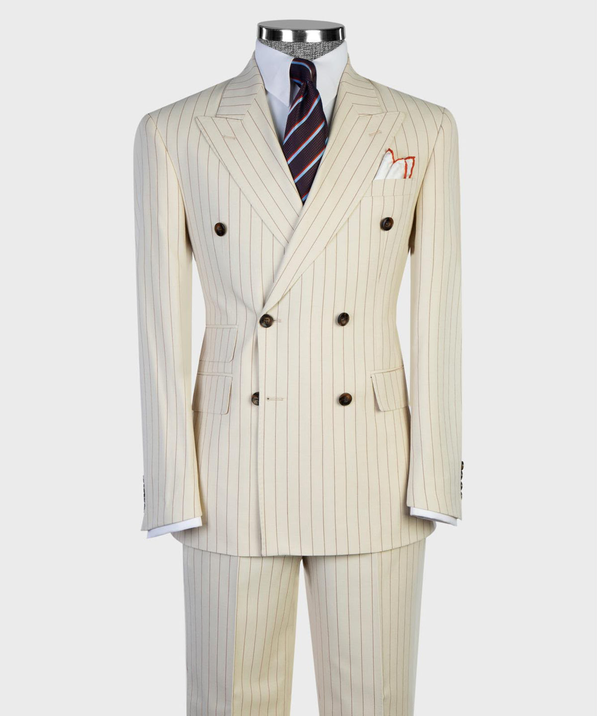 Ivory Sovereign Pinstripe Suit