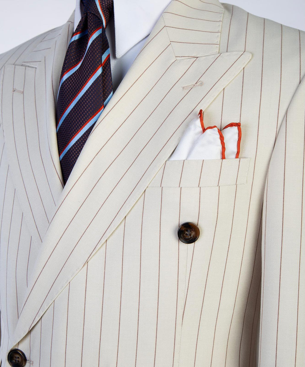 Ivory Sovereign Pinstripe Suit