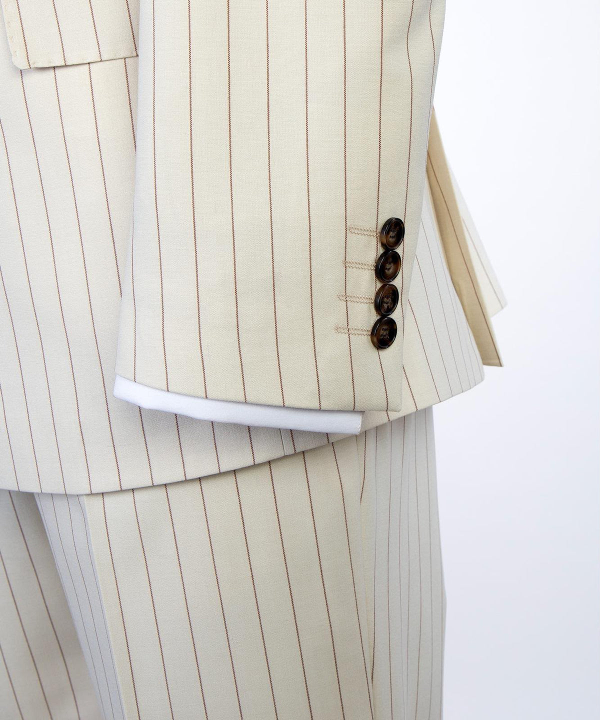 Ivory Sovereign Pinstripe Suit