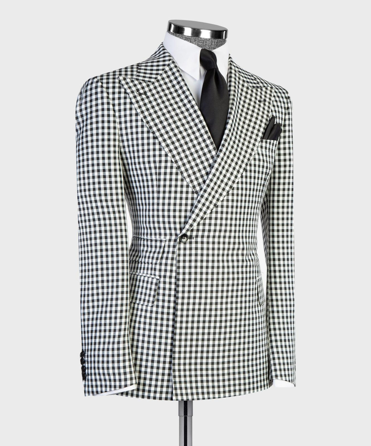 Monaco Noir Gingham Suit