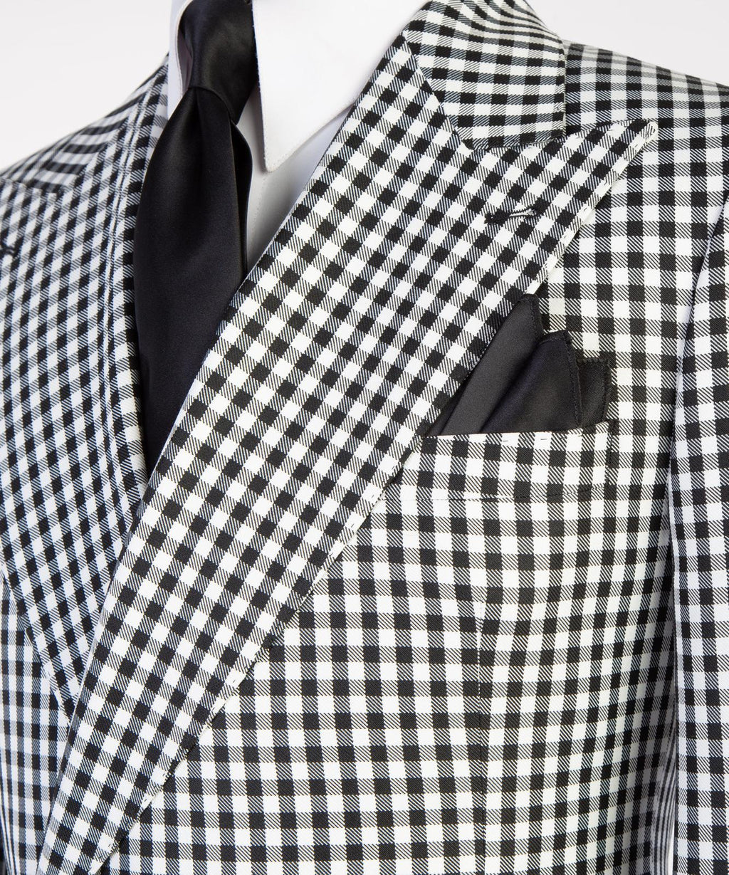 Monaco Noir Gingham Suit