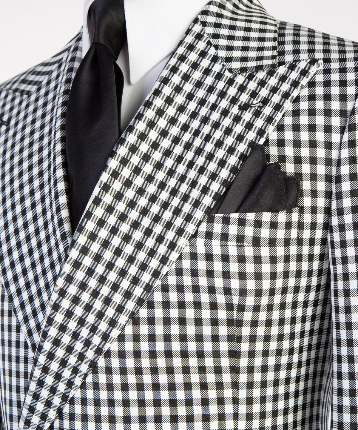 Monaco Noir Gingham Suit