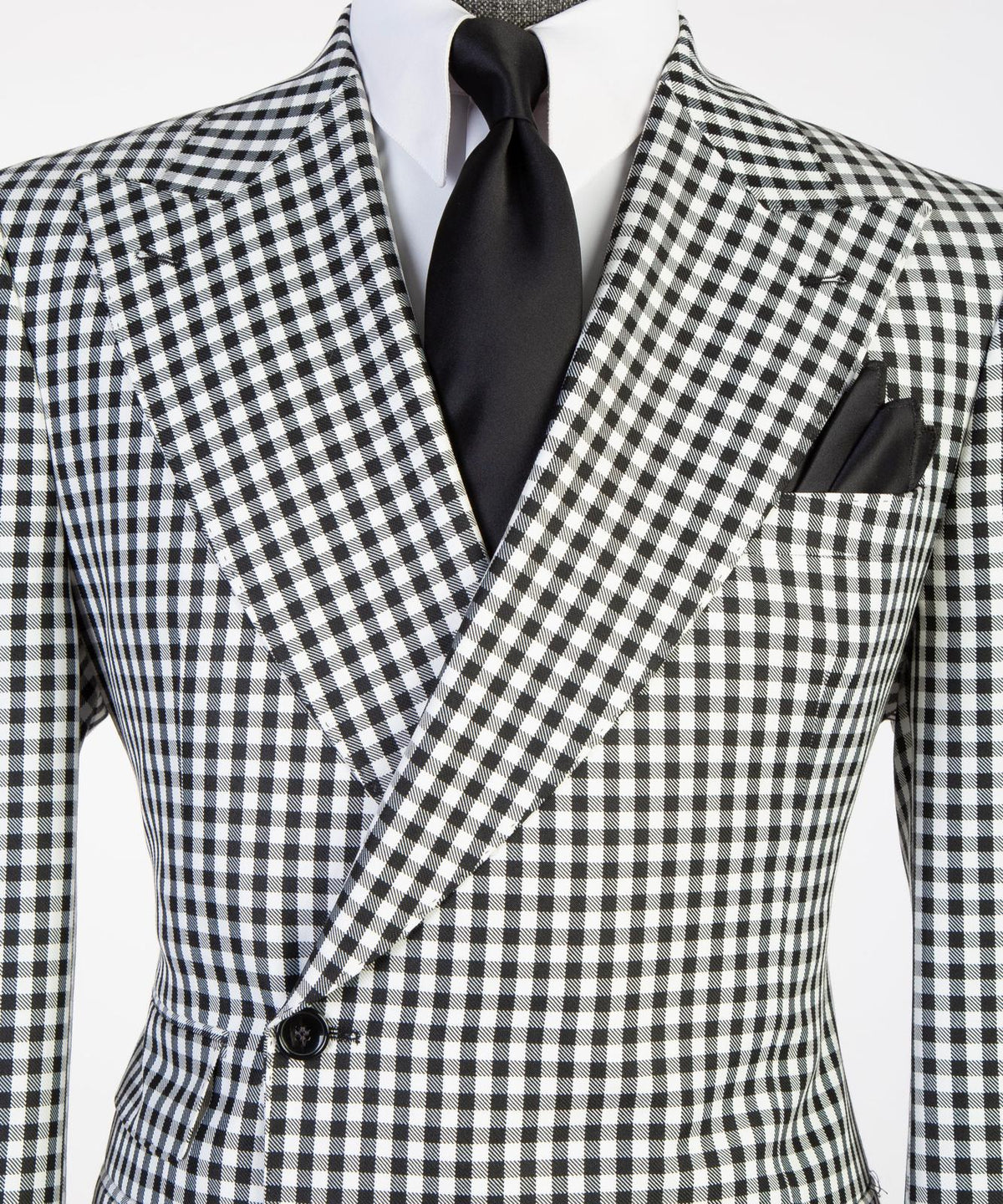 Monaco Noir Gingham Suit