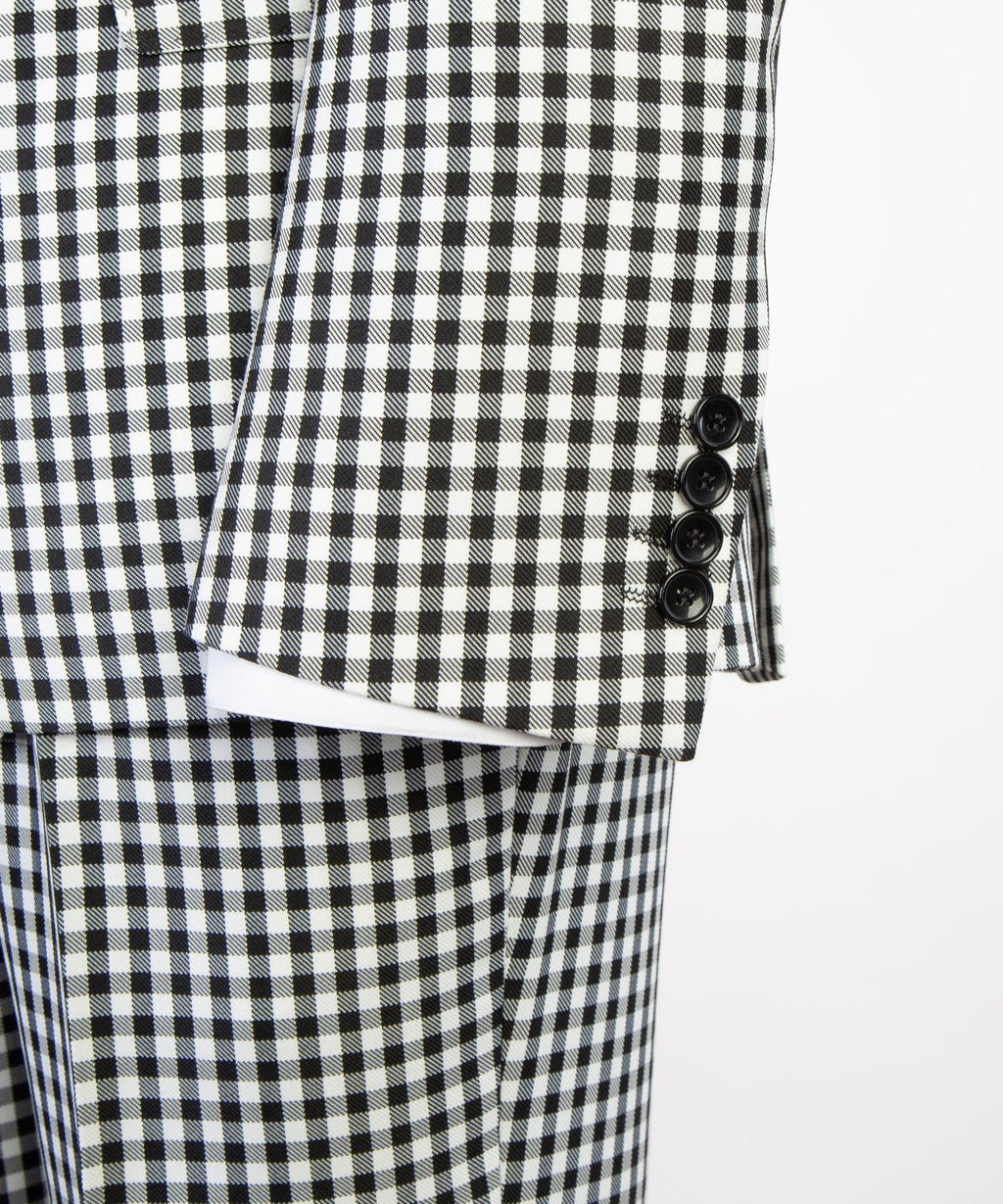 Monaco Noir Gingham Suit