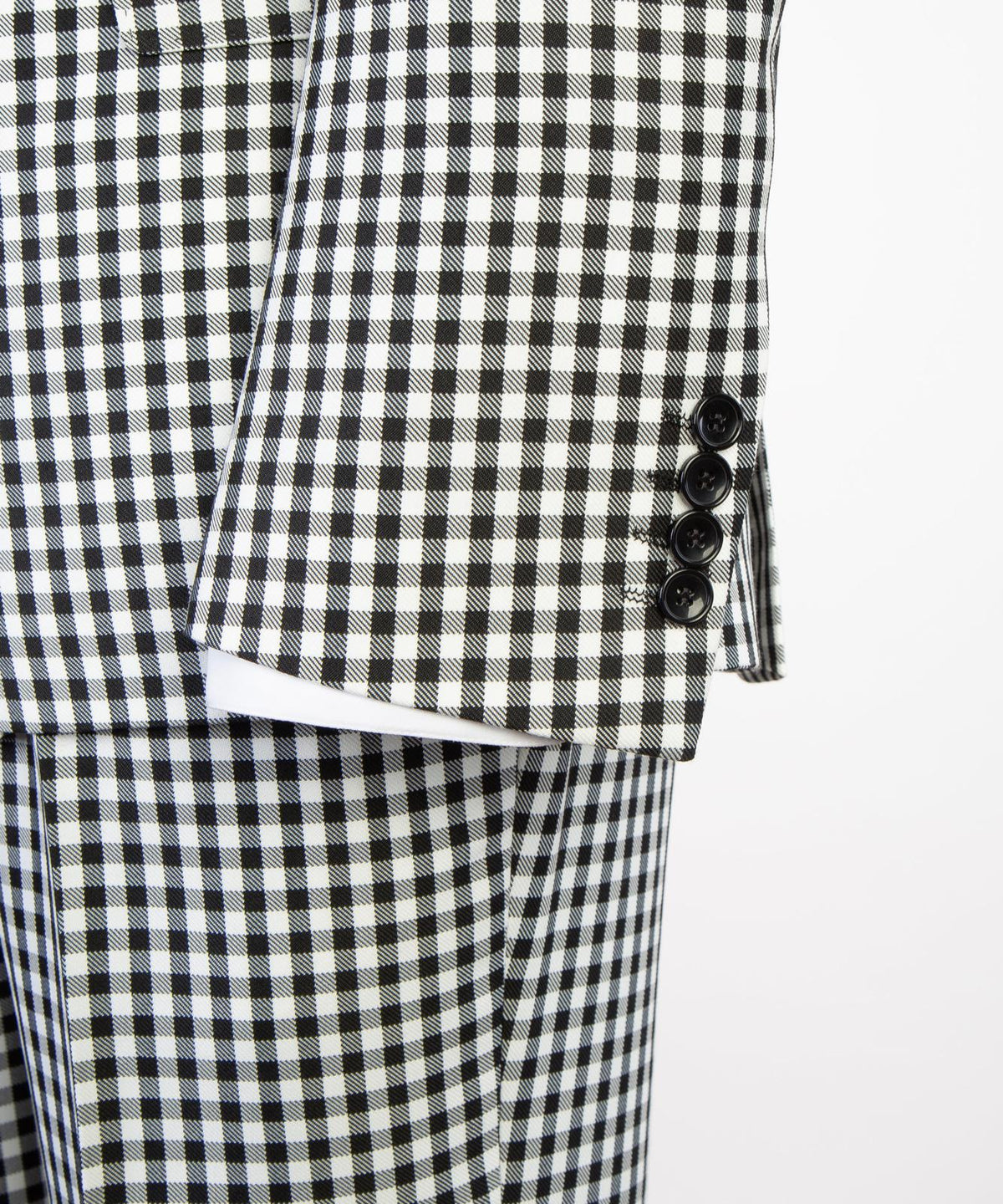 Monaco Noir Gingham Suit