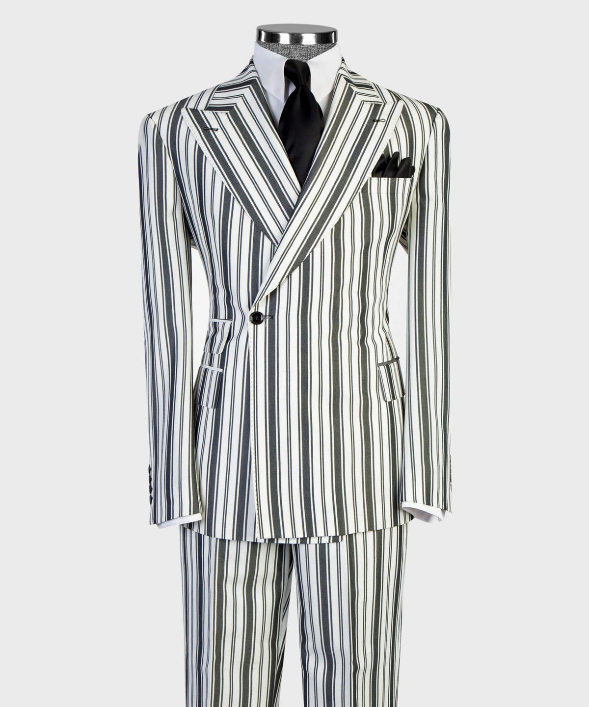 Regent Noir Stripe Suit