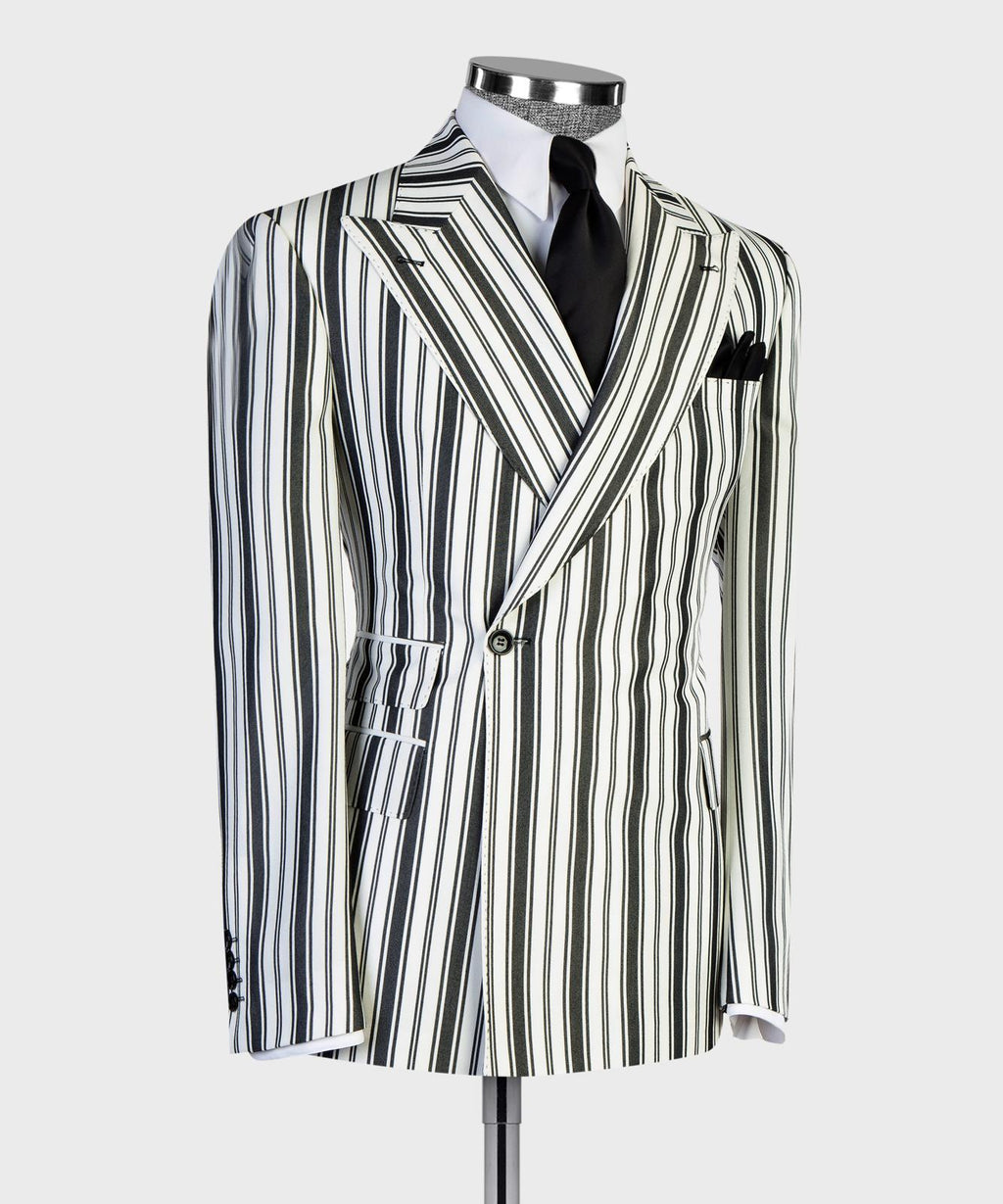 Regent Noir Stripe Suit