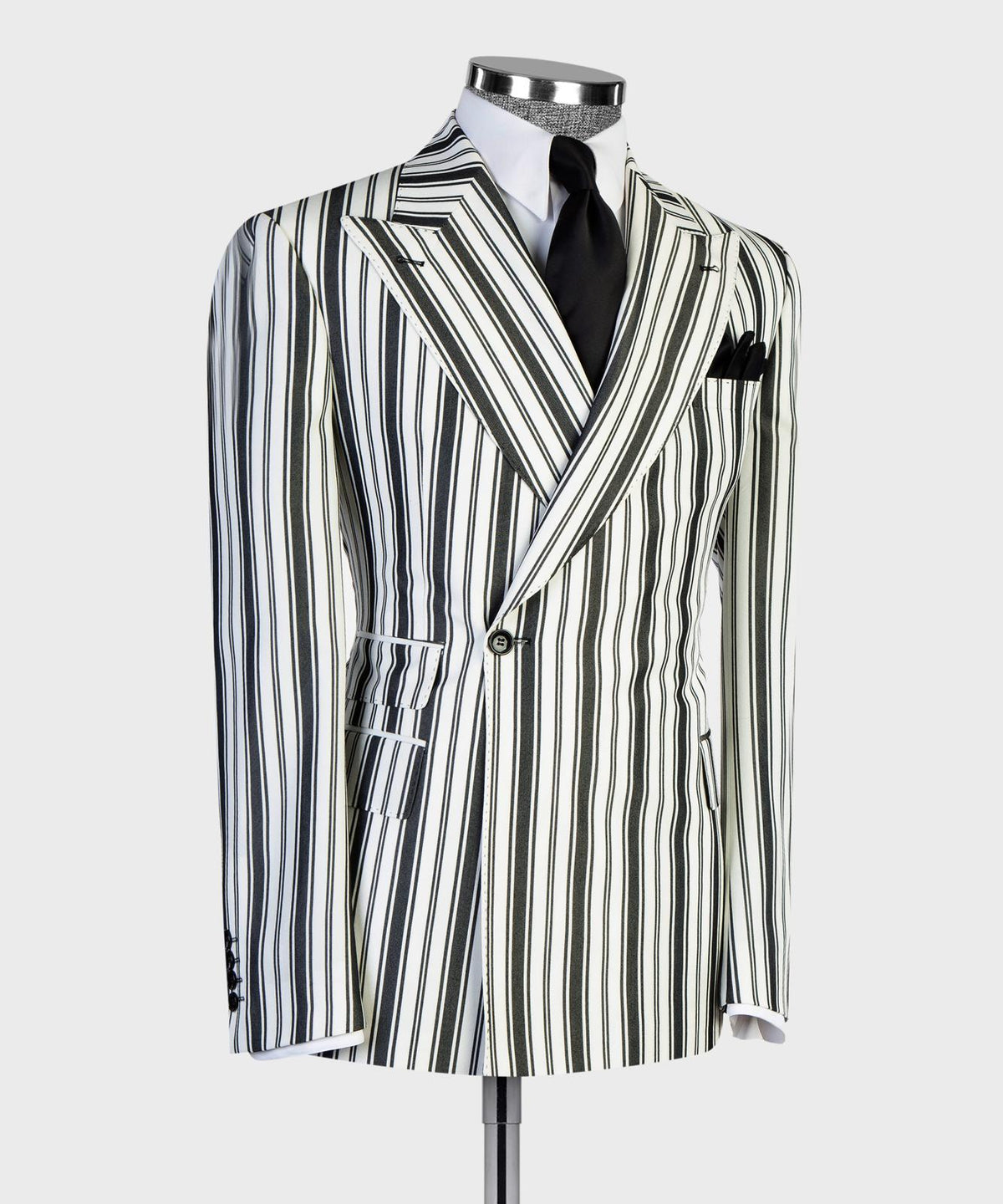 Regent Noir Stripe Suit