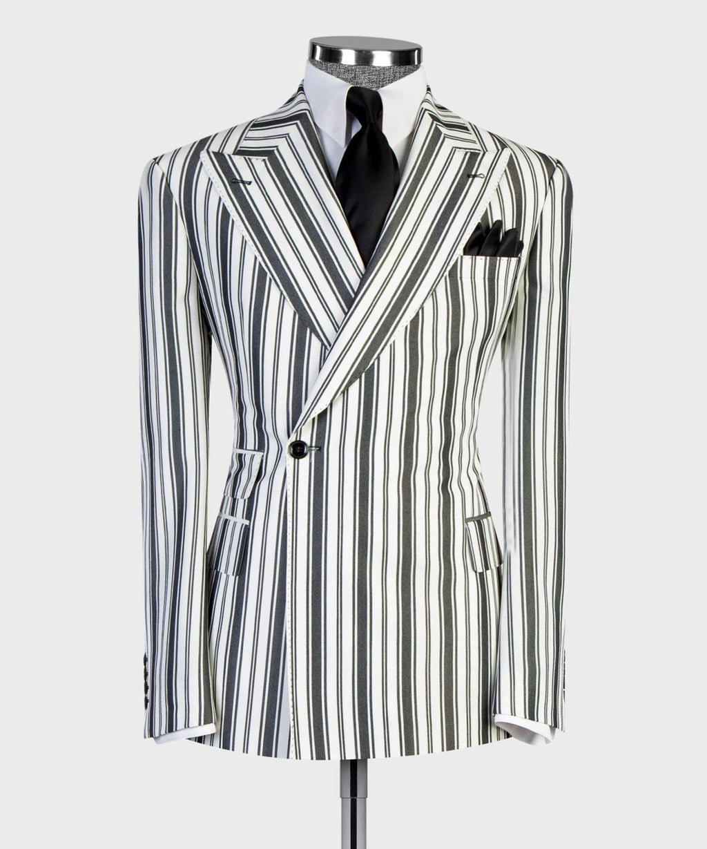 Regent Noir Stripe Suit