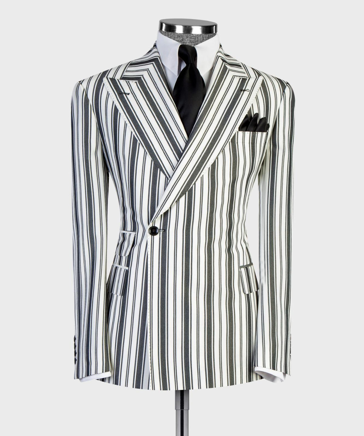 Regent Noir Stripe Suit