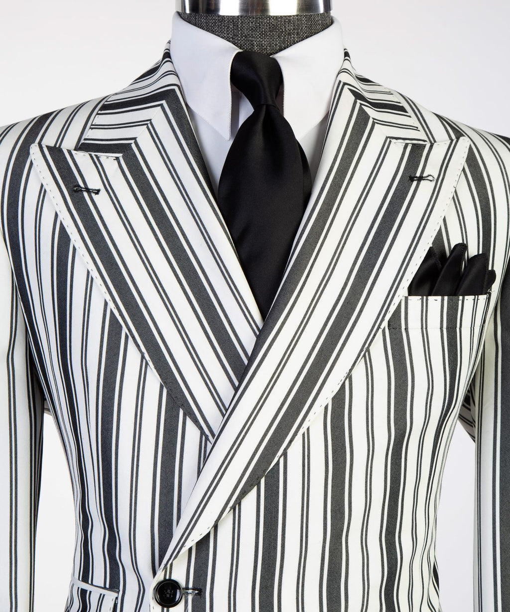 Regent Noir Stripe Suit